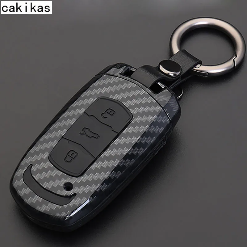 Carbon Fiber Silicone Car remote key case for Geely Atlas Boyue NL3 EX7 Emgrand X7 EmgrarandX7 SUV GT GC9 borui | Автомобили и