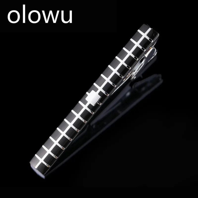 Olowu Новый Простой Высококачественный Черный тон серебряный мужской свадебный