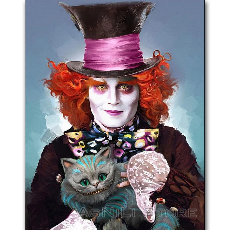 

New Magic Man Cat 5D DIY Diamond Painting Full Square/Round Mosaic Cross Stitch Diamond Embroidery Christmas Gift Decor