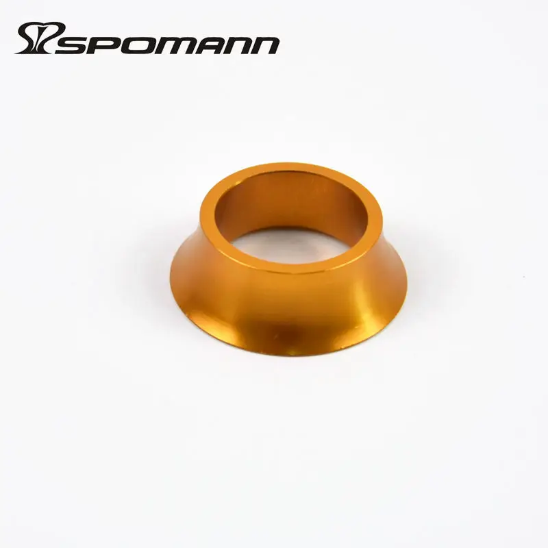 golden Алюминиевый сплав CNC Mount шоссейные велосипедные гарнитуры конические шайбы MTB велосипедные головки набор крышка штока прокладки 42 мм запчасти для велосипеда - Цвет: golden