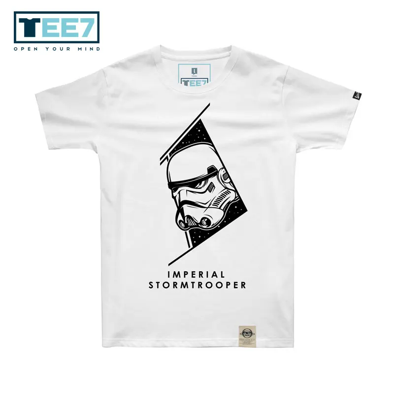 TEE7 Звездные войны хлопковая Футболка The Force Awakens Дарт Вейдер Штурмовик короткий