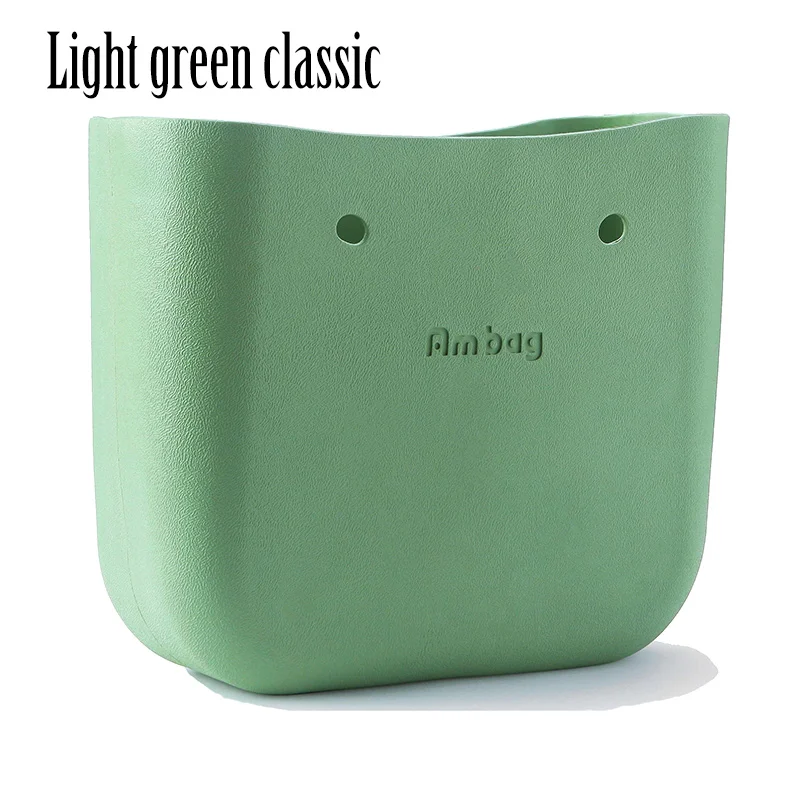 light green classic ANLAIBEIER Obag O Bag стильная Классическая большая сумка для тела Водонепроницаемая сумка EVA женская модная сумка резиновая силиконовая запасные части - Цвет: light green classic