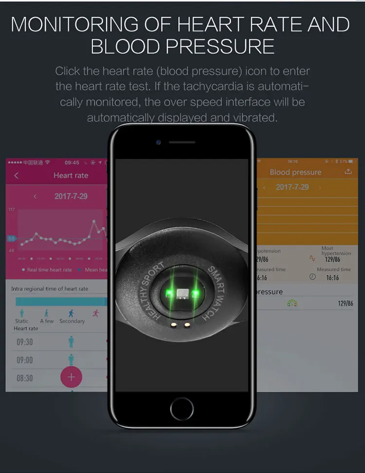Мужские и женские Смарт часы с ремешком из стали кожи пульсометром браслет