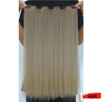 #60 Wjlzz5050/1 p Xi. Rocks синтетические 20 дюймов Ombre ClipIn волосы для наращивания длинные прямые накладные парики для наращивания шиньоны для женщин парик - Цвет: #60