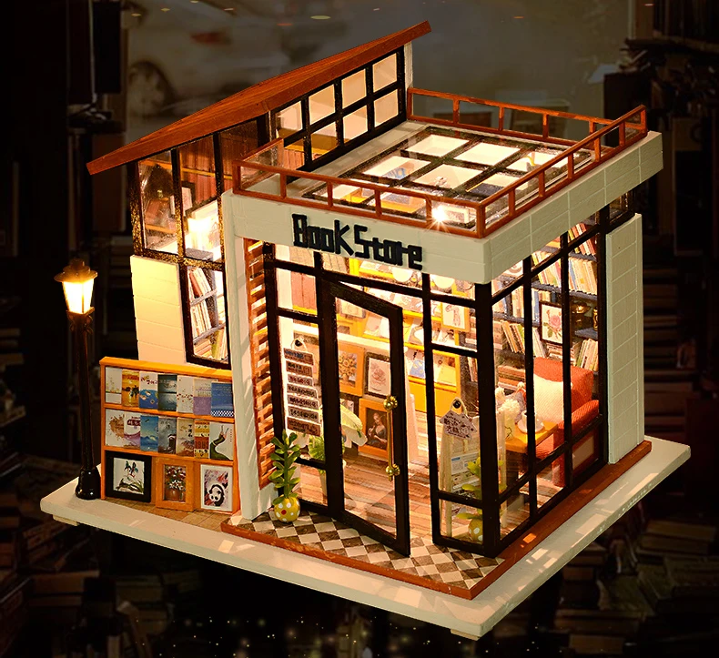 Cutebee кукольный дом мебель миниатюрный кукольный домик DIY миниатюрный дом комната коробка театр игрушки для детей DIY кукольный домик Njxw-B