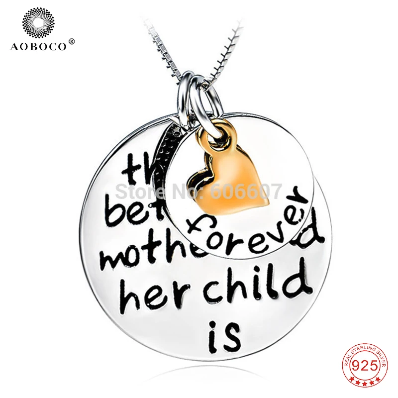 Женское многослойное ожерелье AOBOCO из чистого стерлингового серебра 925 пробы с