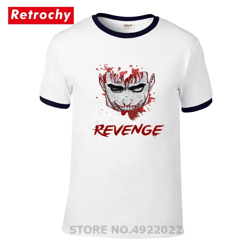 Футболка Berserk Revenge Manga Guts летняя модная брендовая одежда Мужская хлопковая