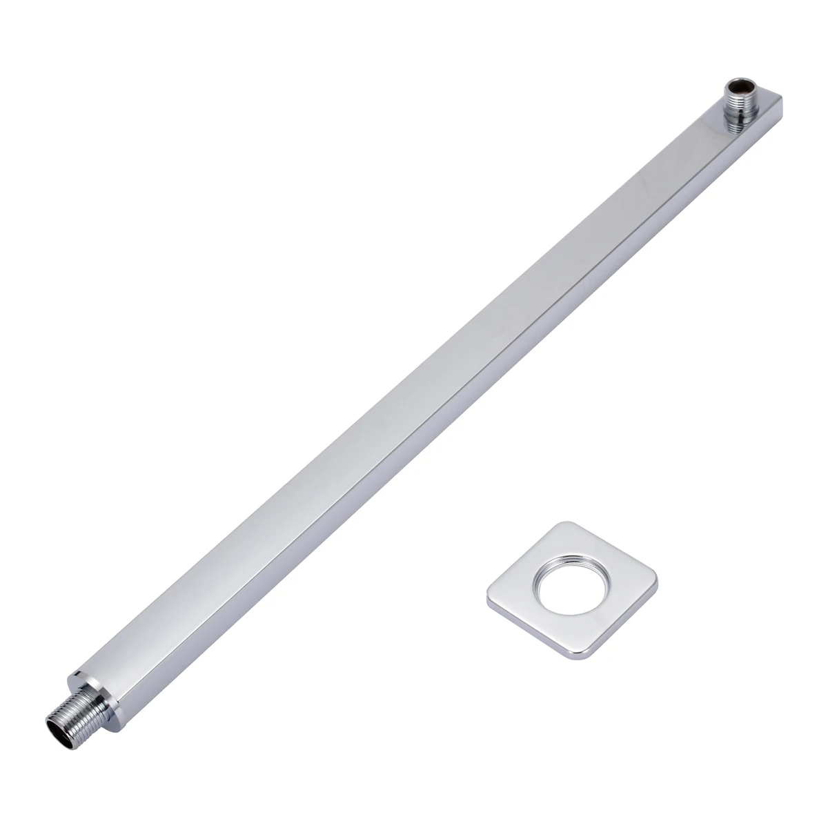 

57cm Chrome Wall Mounted Square Shower Extension Arm For Rain Shower Head Bathroom Faucet Accessories Mayitr