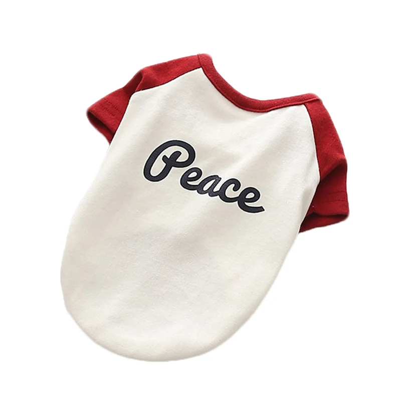 Fashion Dog Coats Spring Autumn Letters Embroidered Pattern Pet Shirt Puppy Cat Clothes Pets Costumes For Small Medium Dogs | Дом и сад