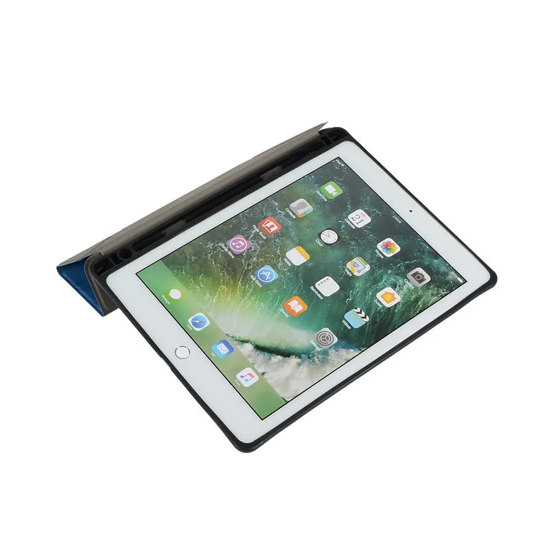 PU Leather Soft TPU Back Case For Apple New iPad 9.7 2017 2018 With Pencil Holder Tablet Cover ipad Air 1 2/pro inch | Компьютеры и