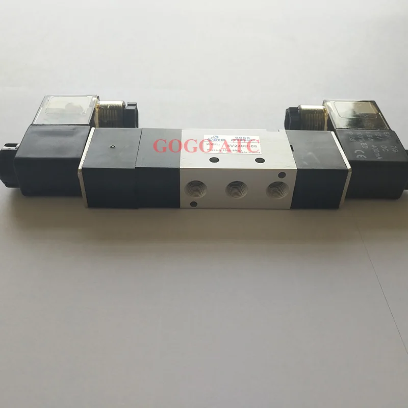 GOGO пневматический Соленоидный клапан 4V230C/4V230E/4V230P 06/08 порт с двойной катушкой 1/8 1/4