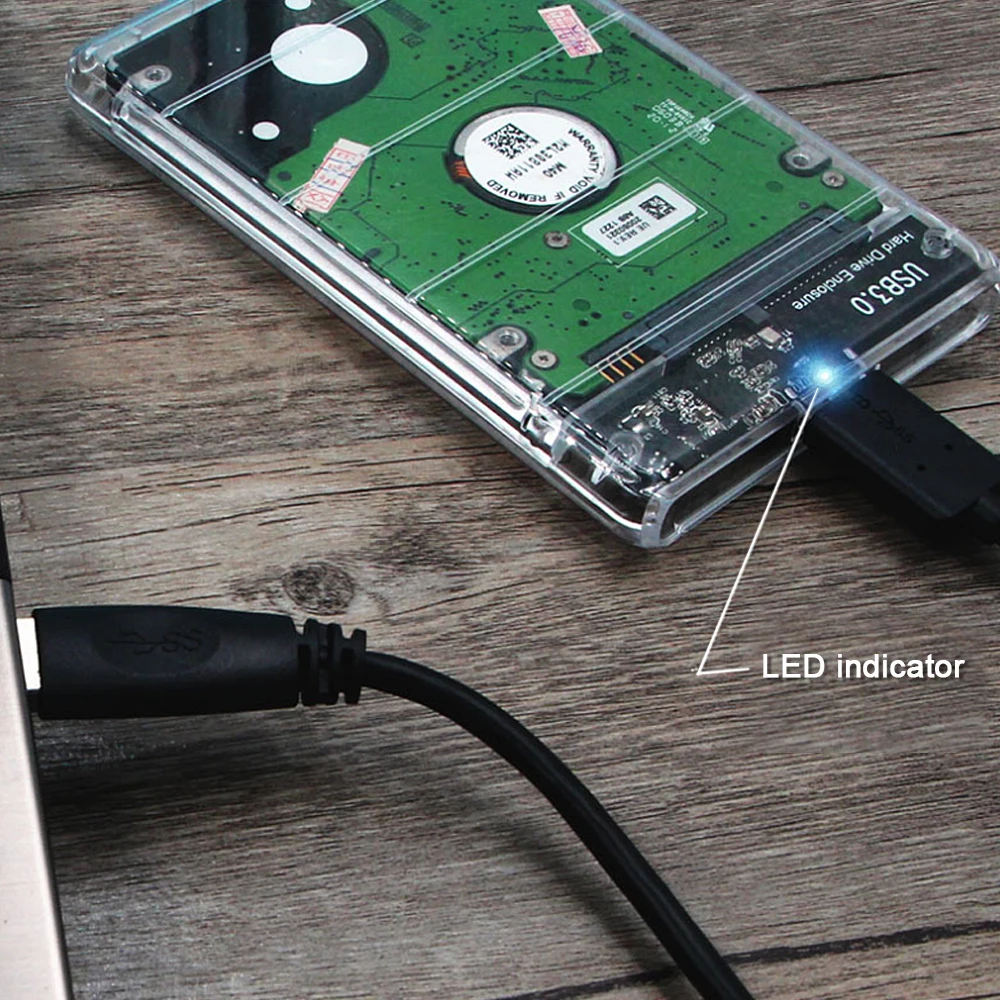 Прозрачный чехол CHIPAL для SSD накопителя с USB 9 5 адаптер DVD HDD Sata Caddy Optibay 2 мм дюйма