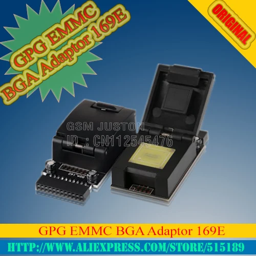 

100% Original GPG EMMC BGA Adaptor 169E gpg emmc box Free shipping