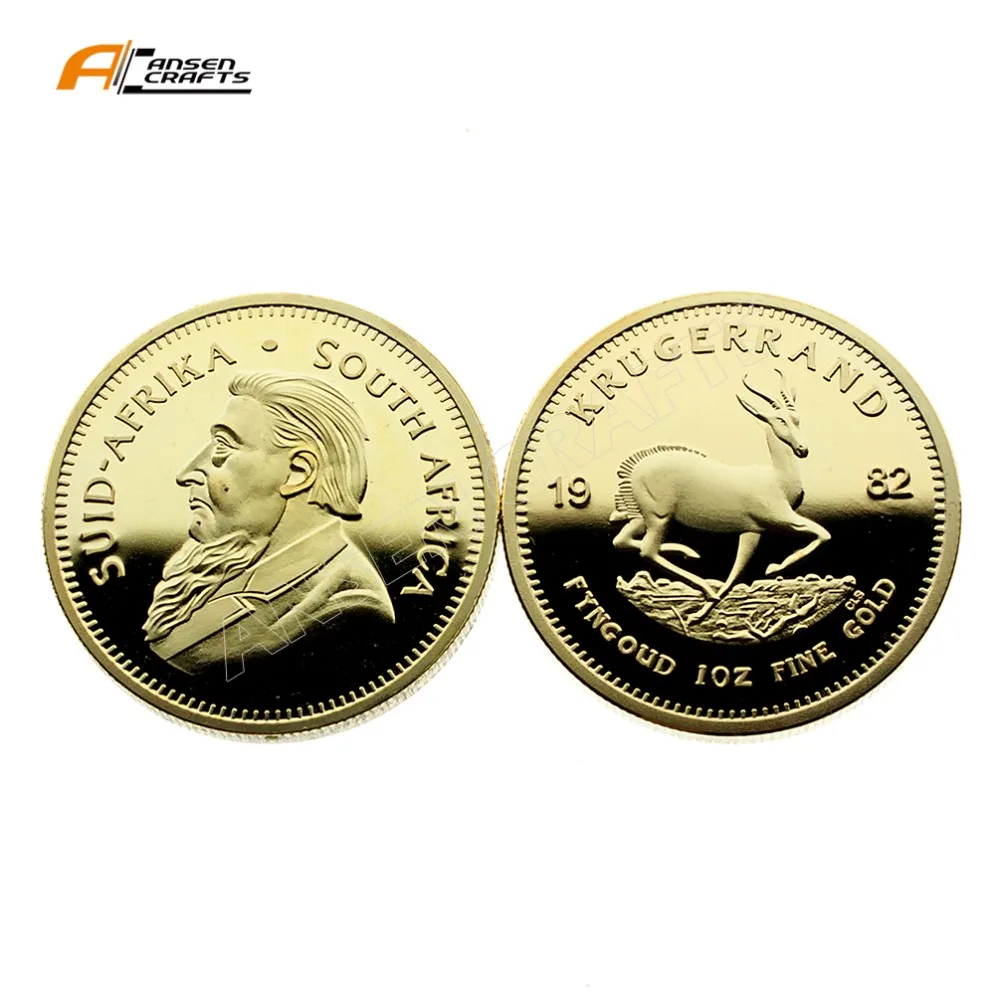 Золотая монета Krugerrand d32 мм 1 унция | Дом и сад