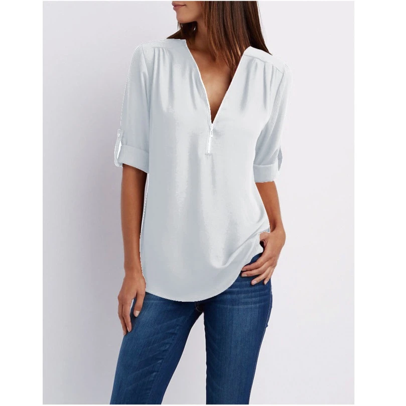 Рубашка женская с длинным рукавом черная белая| |