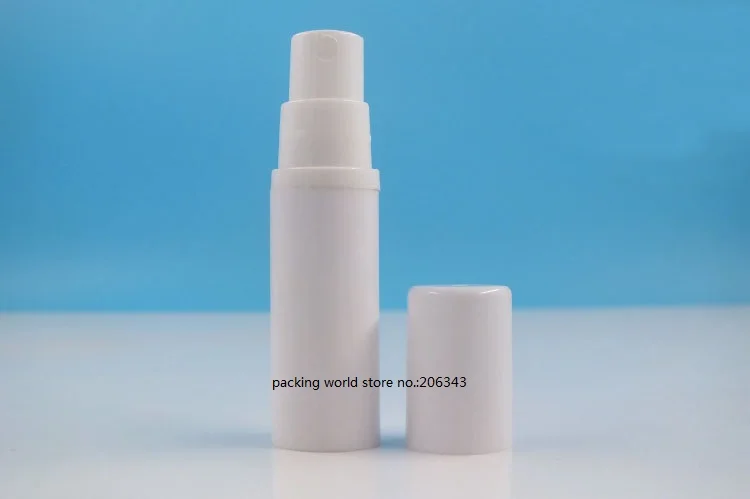 5 мл безвоздушная бутылка белая белый насос белый/прозрачный колпачок для