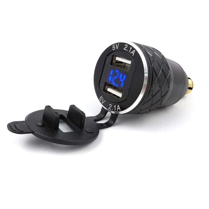 Алюминиевая розетка для прикуривателя с двумя USB-портами 4 2 А | Автомобили и