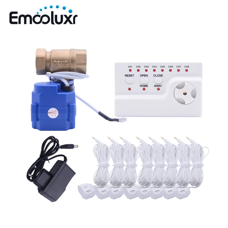 Электронный детектор утечки воды с автоматическим отключением 3/4 &quotшаровой