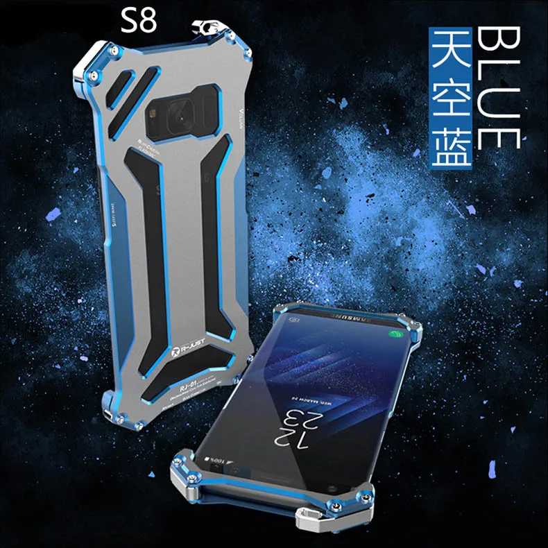 R-JUST Gundam металлический чехол алюминиевый чехол для samsung s8 Броня противоударный чехол для телефона s для samsung galaxy s8/s8 plus