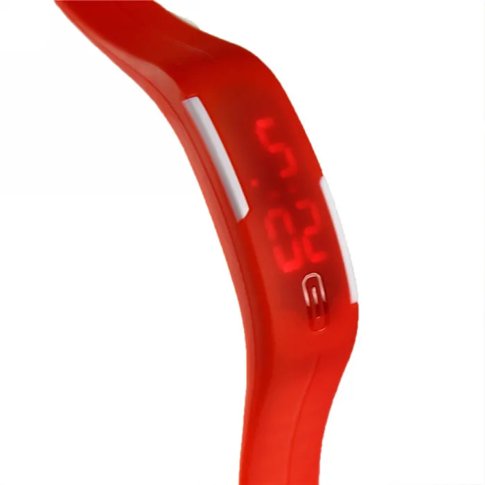 Мода 2018 силиконовые светодиодные Аналоговые кварцевые наручные часы для женщин