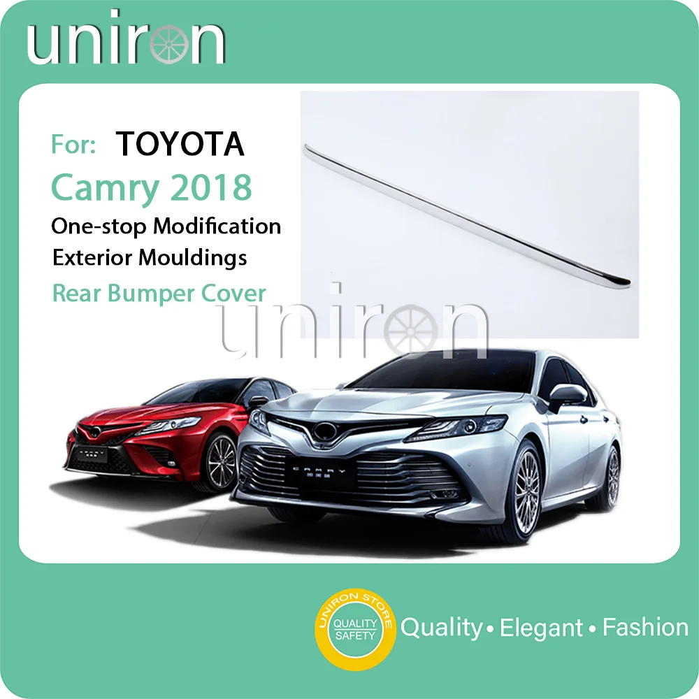 Uniron ABS хром аксессуары Задняя Нижняя бамперное формование отделка наклейка