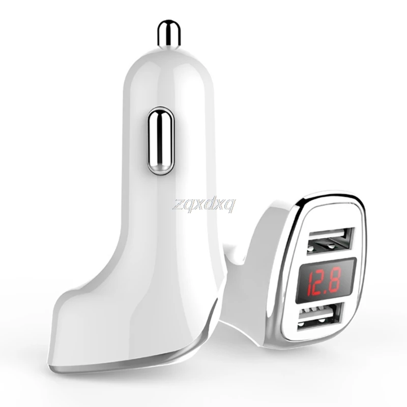 Универсальный 12 В 24 автомобиля Зарядное устройство Напряжение ток Дисплей для