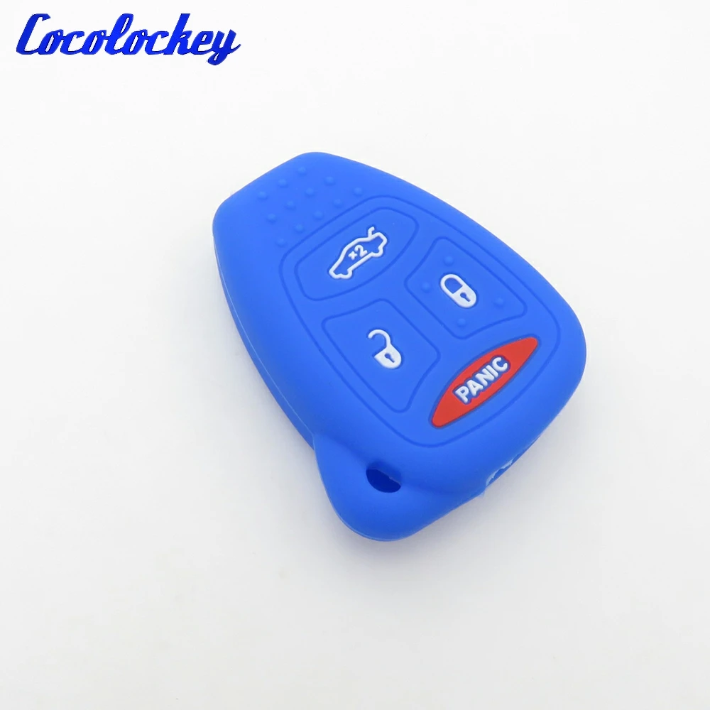 Cocolockey силиконовый чехол для автомобильного ключа Chrysler 300 Aspen Dodge Dakota Durango Jeep Grand