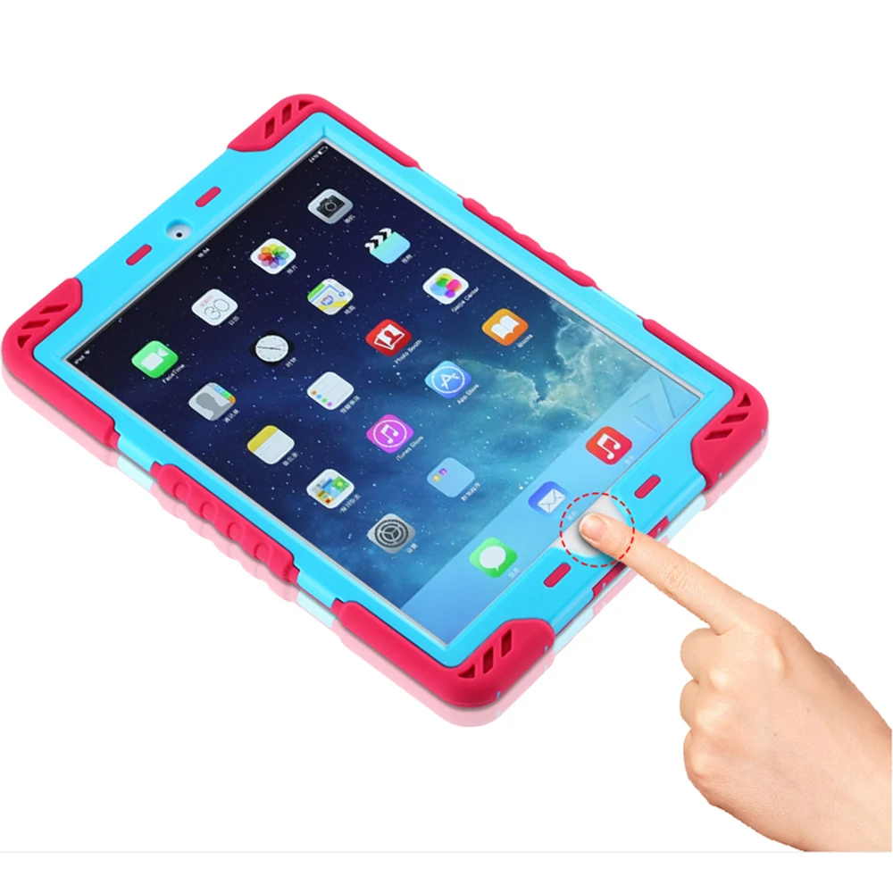 Сверхмощная детская безопасная силиконовая подставка чехол для iPad Pro 9 7 дюйма с