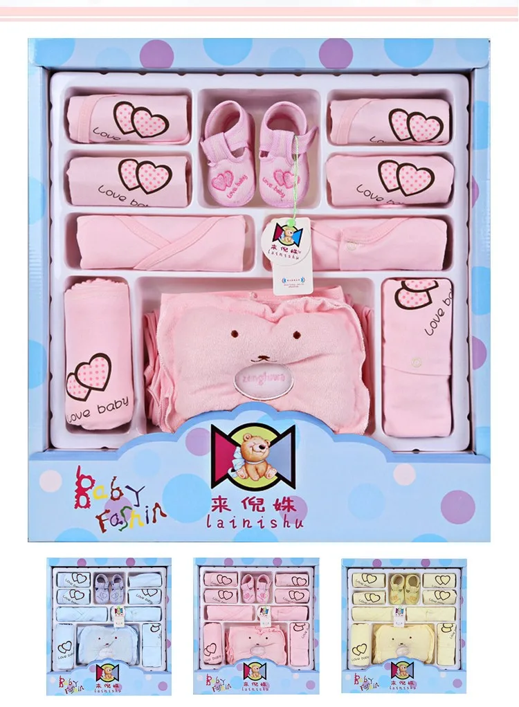 Emotion Moms/22 предмета, Одежда для новорожденных девочек одежда для малышей от 0 до 6 месяцев Одежда для мальчиков и девочек Подарочный комплект для малышей без коробки