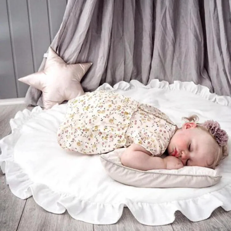 Скандинавский детский игровой коврик для новорожденных игрушки кружево хлопок