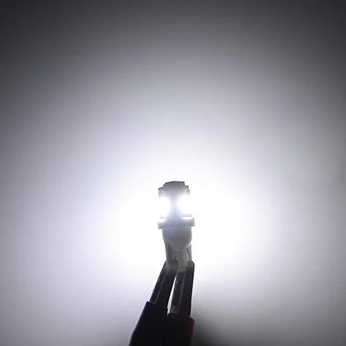 Белый Flytop 1 X T10 5SMD светодиодный лампы 168 194 W5W автомобильные огни 5050 SMD авто светодиодные лампы 12 В ксенон 5 цветов, цвета: белый/голубой/красный/желтый/зеленый - Испускаемый цвет: Белый