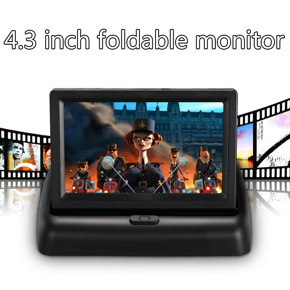 4,3 дюймов Автомобильный TFT-LCD HD Цвет монитор ЕС рамка номерного знака автомобиля Водонепроницаемый заднего вида Камера автомобиля парковки задним ходом набор вспомогательных принадлежностей