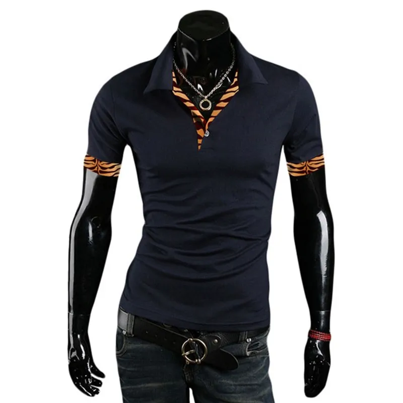 2017 New Brand T Shirt Men Short Sleeve Polo Shirts For Casual T-Shirt Slim Fit Cotton Tops Tees | Мужская одежда