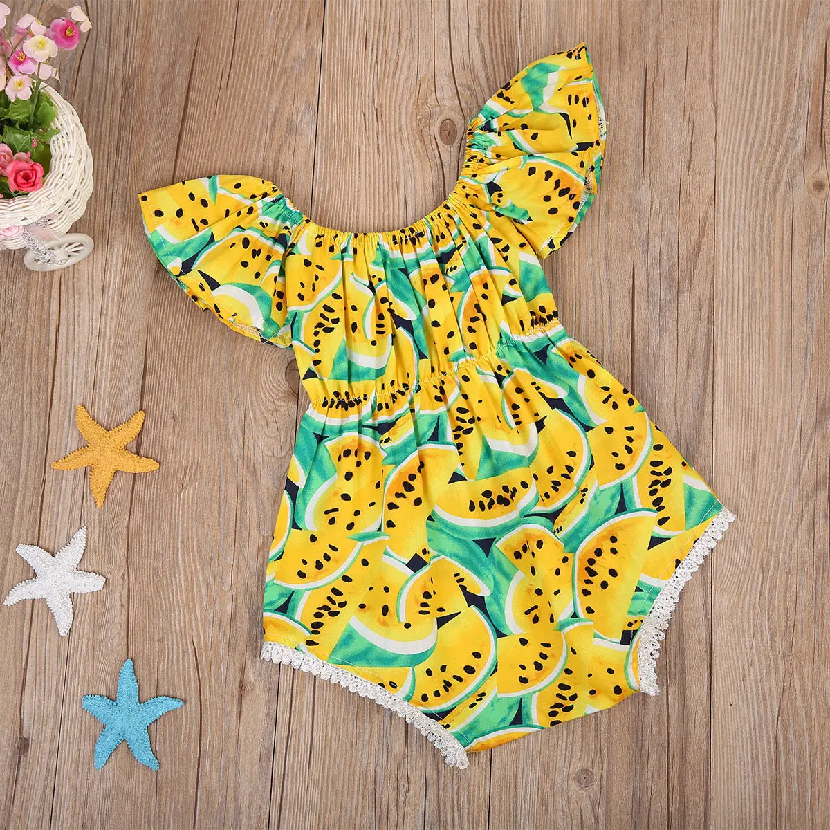 Повседневное летнее хлопковое боди с о-вырезом для новорожденных и маленьких