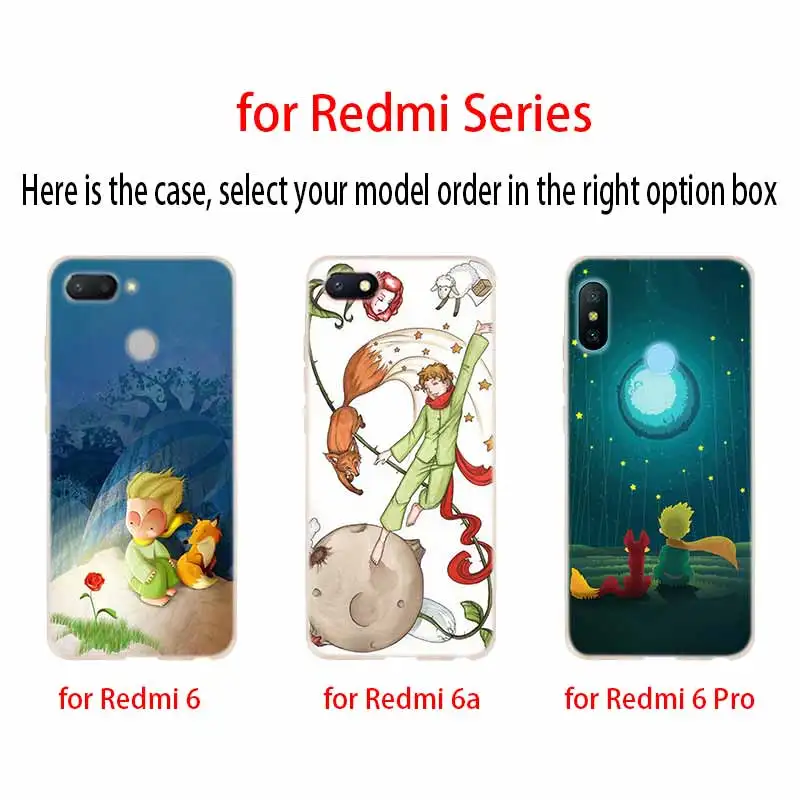 Мягкий чехол The little prince Rose fox для Xiaomi Redmi 9A 8A 7A Note 10 9 8 7 Pro Max 10S 9S 8T роскошный