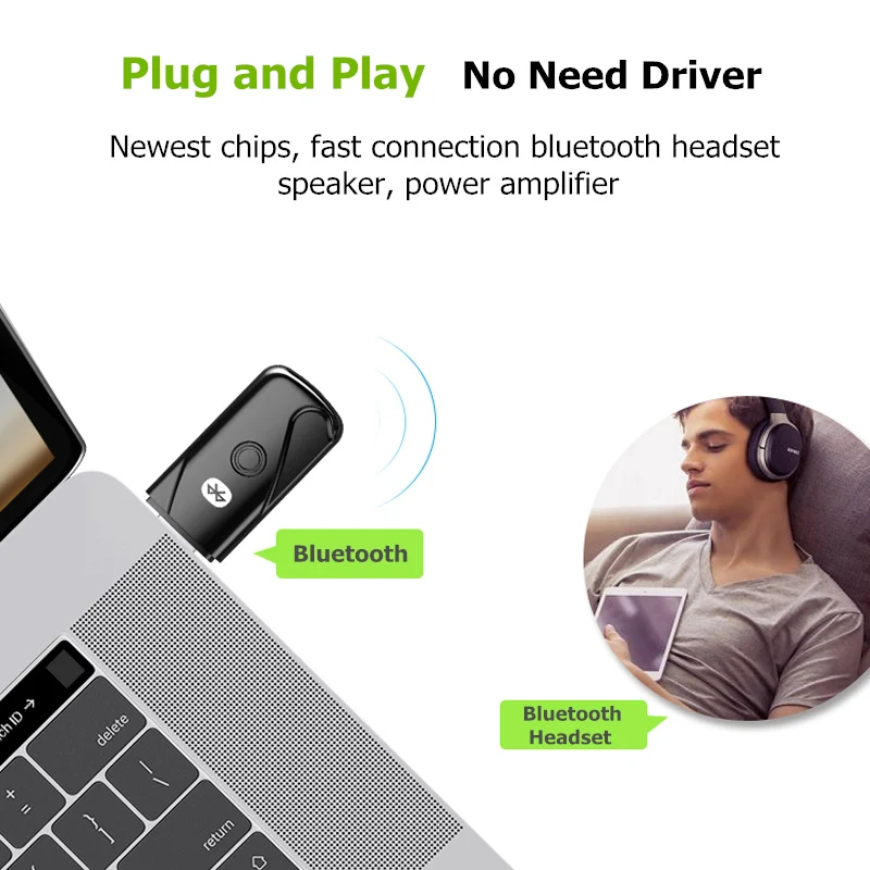 Bluetooth адаптер USB ключ 4 2 приемник для ПК компьютера беспроводная гарнитура