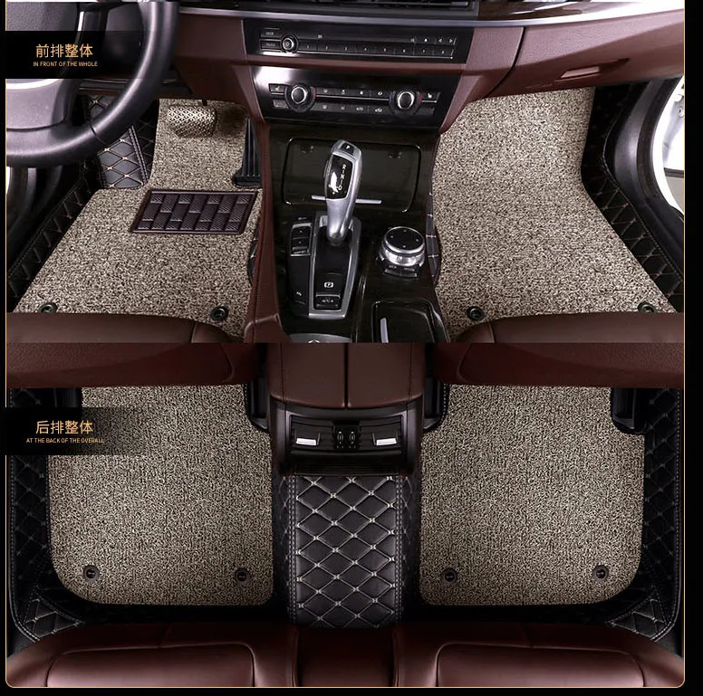 OLPAY коврики кожа коврик для Volvo V40 V50 V60 C30 S40 S60 S60L S80 S80L XC60 XC70 XC90 двойной Слои ног