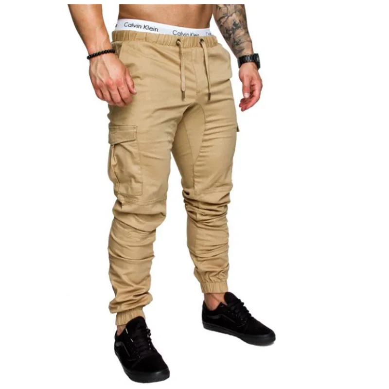 Осенние повседневные штаны в стиле хип хоп 2019 мужские брюки джоггеры одноцветные