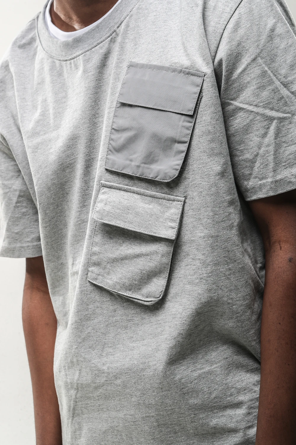 Мужская хлопковая футболка оверсайз свободная повседневная короткая с