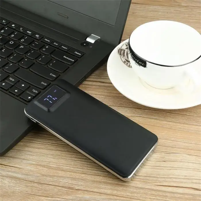 Ультра-тонкий портативный 20000 mAh банк силы двойной USB светодиодный цифровой