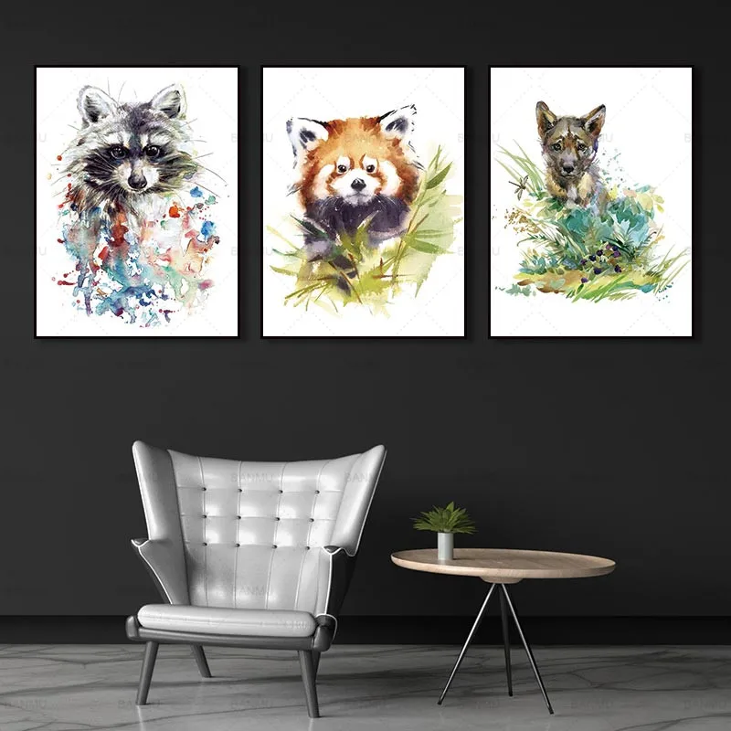 

Canvas print Painting abstract painting art prints cartoon animals on canvas home art decor no frame Wall art pictures