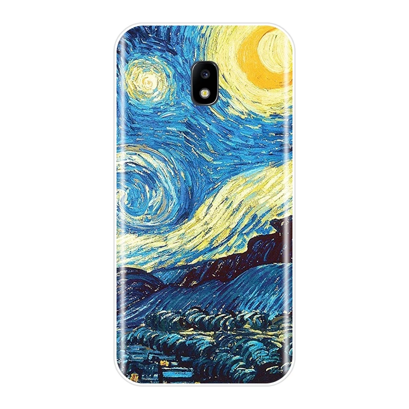Для samsung Galaxy J4 J6 J8 плюс Чехол для телефона из силикона Ван Гог задняя крышка для samsung J3 J5 J7 J2 J5 J7 премьер-Чехол - Цвет: No.1