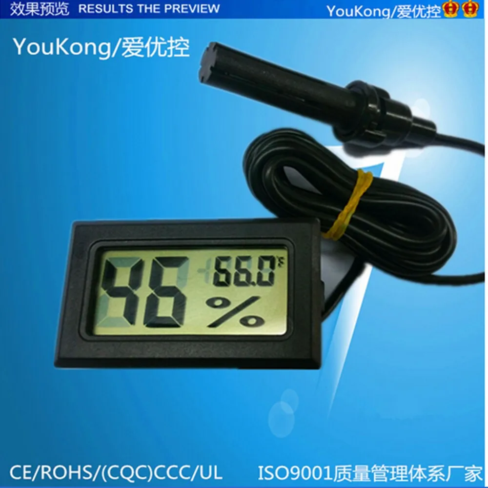 Мини цифровой LCD Крытый удобный датчик температуры измеритель влажности