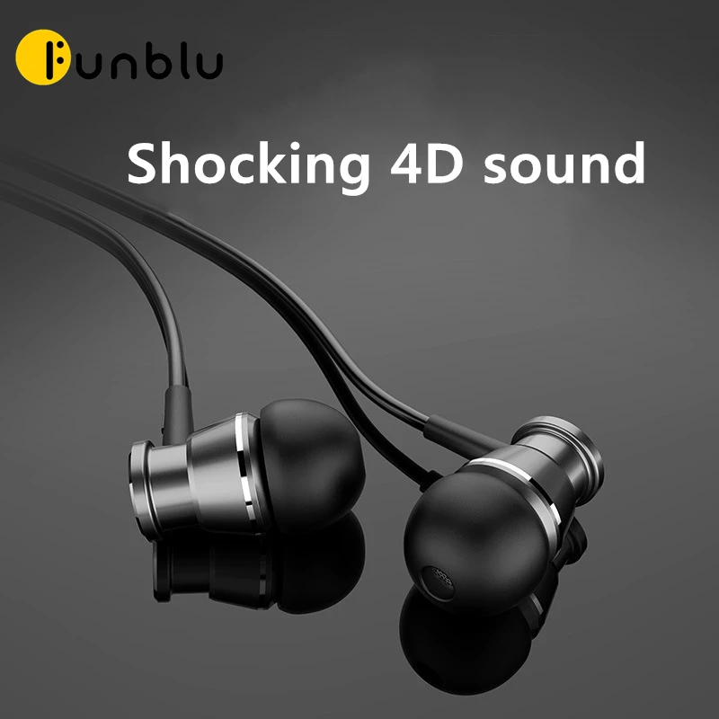 Funblu профессиональные наушники вкладыши с дистанционным управлением проводные 3 5