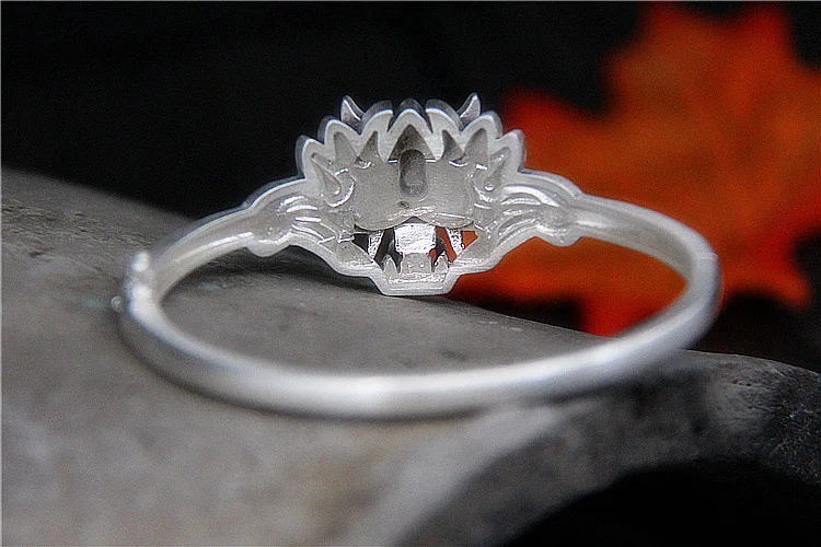Pure Silver Jewelry Ancient Gods and Beasts Head Auxiliary Bracelet Nu Retro-archaic 990 Pepper Picture Dumpling | Украшения и