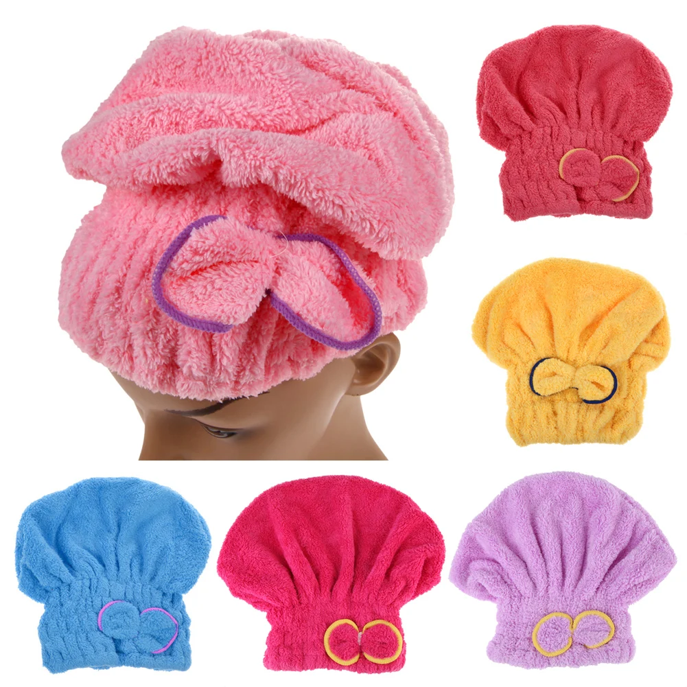 Тюрбан из микрофибры для волос 6 цветов|shower cap|hat bathcap shower |