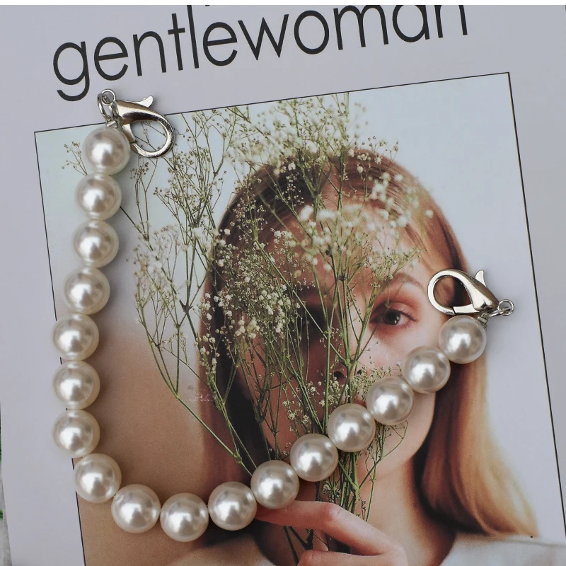 Мм FOND Faux pearl бисерный дизайн женская сумка ремень длина может подгонять Симпатичные дамские Наплечные ремни для сумок два размера смешанные A334