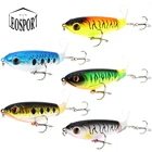 LEOSPORT Whopper Popper 10 см 17 г топвотер, рыболовная приманка, искусственная жесткая приманка, 3D глаза, Plopper, мягкая вращающийся Хвост Рыболовная Снасть