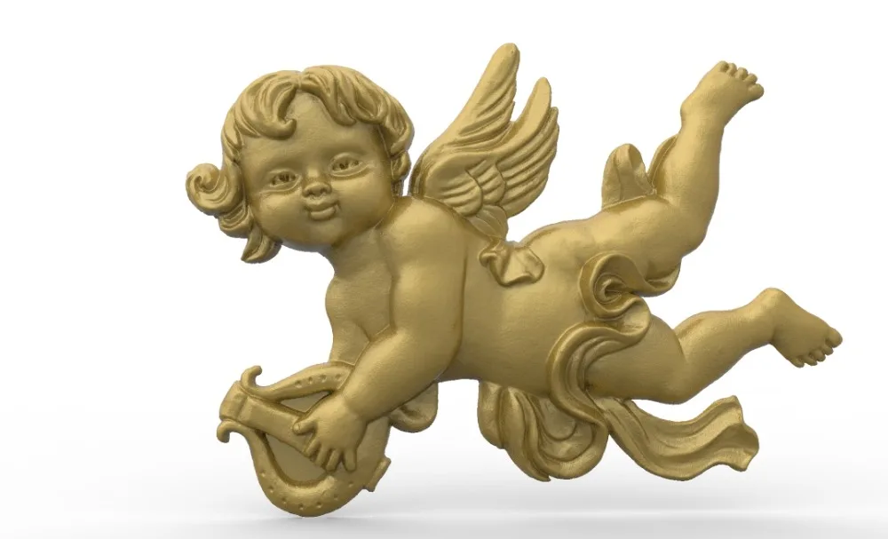 Модель angel 3D модель рельеф STL для фрезерного станка с ЧПУ гравировки artcam type 3 aspire