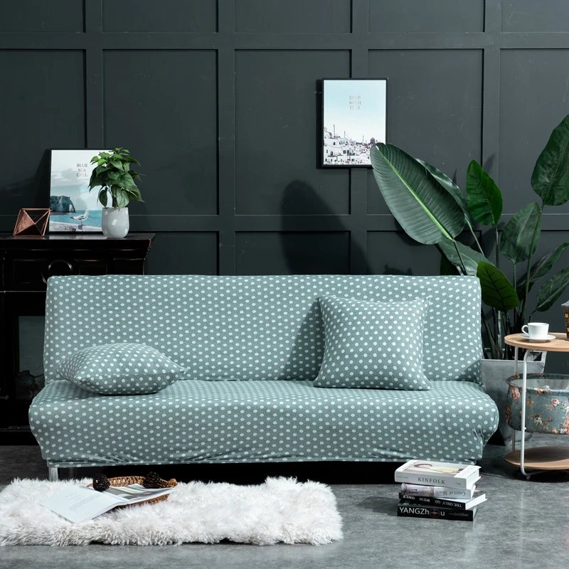 

Armless Sofa Covers for Living Room Elastic Sofa Bed Cover Spandex sofa Protector